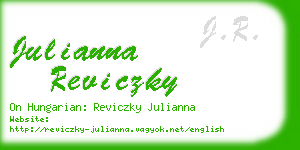 julianna reviczky business card